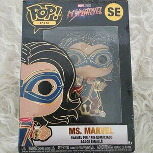 NWT Funko Pop! Pop Pin Marvel Ms. Marvel SE Enamel Pin- Stand Included
